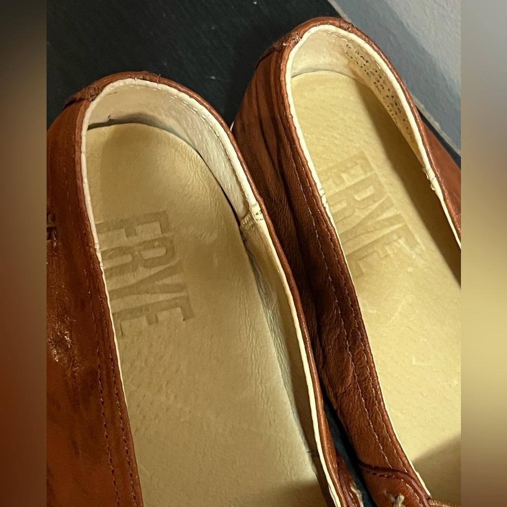 NWOT Women’s Frye Melanie Brown Leather Slip-On Footwear - Picture 4 of 13